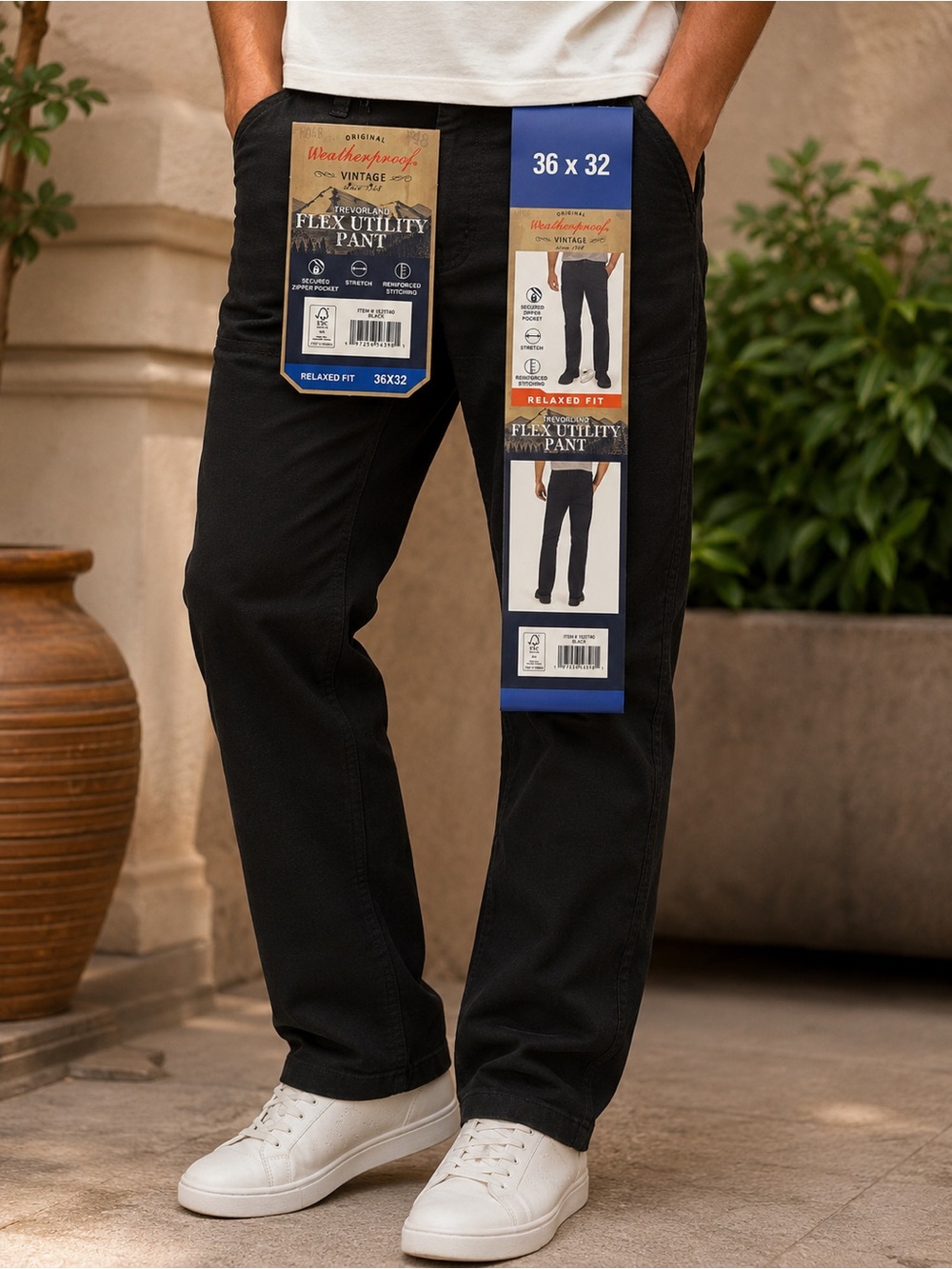 Weatherproof Trevorland Flex Utility Pant - Black